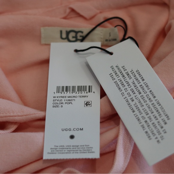 NWT Ugg Kyree micro terry hoodie sweatshirt size small - Picture 12 of 12